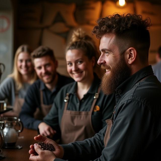 Lys Kaffe team og kaffeteam